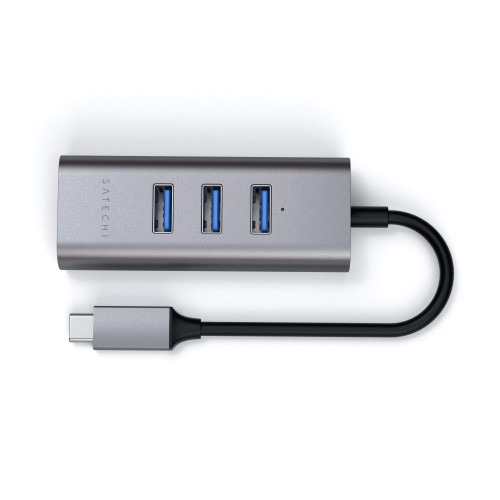 Satechi Type-C 2-in-1 USB Hub with Ethernet Space Gray (ST-TC2N1USB31AM)