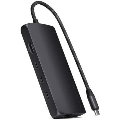 Satechi USB-C Multiport Adapter 8K With Ethernet V3 Midnight (ST-P8KED)