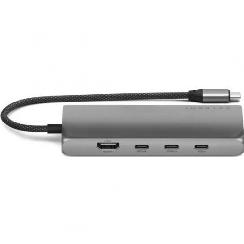 Satechi USB-C Multiport Adapter 8K With Ethernet V3 Space Gray (ST-P8KEM)