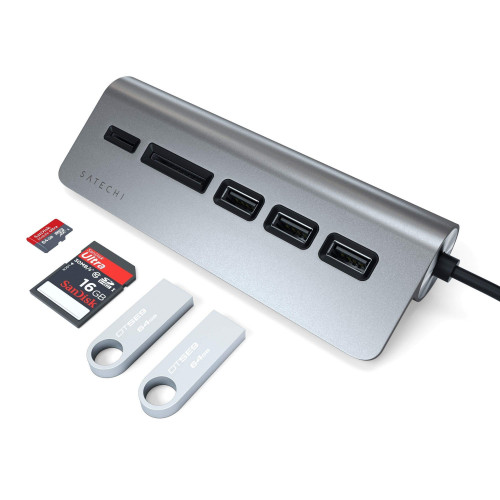 Satechi USB-C Combo Hub for Desktop Space Gray (ST-TCHCRM)