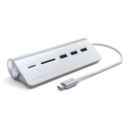 Satechi USB-C Combo Hub for Desktop Silver (ST-TCHCRS)