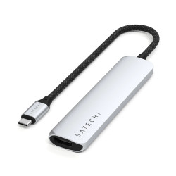 Satechi 6-in-1 USB-C Slim Multiport Adapter Silver (ST-P6SS)