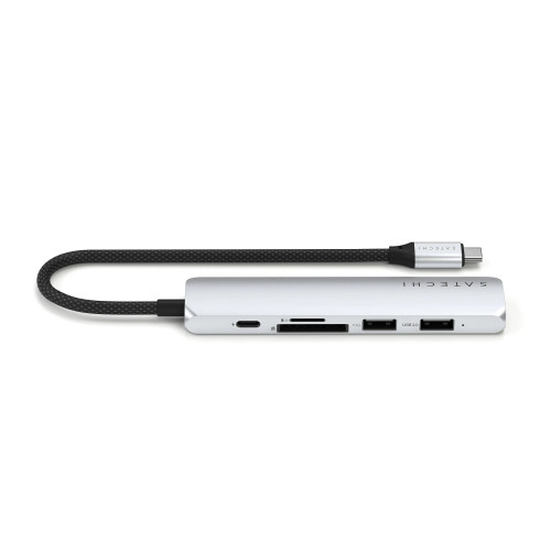 Satechi 6-in-1 USB-C Slim Multiport Adapter Silver (ST-P6SS)