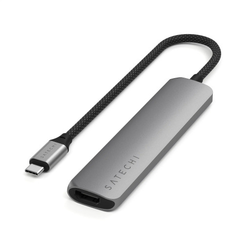Satechi 6-in-1 USB-C Slim Multiport Adapter Space Grey (ST-P6SM)