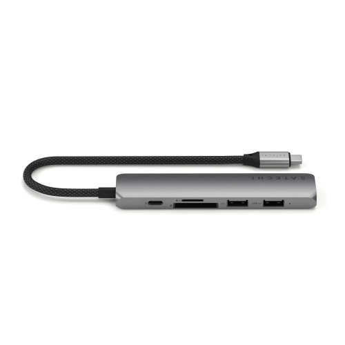 Satechi 6-in-1 USB-C Slim Multiport Adapter Space Grey (ST-P6SM)