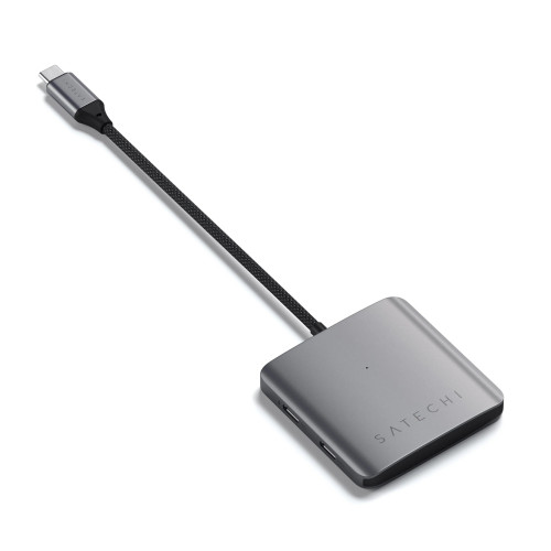 Satechi 4-Port USB-C Hub with Power Delivery Space Grey (ST-H4CPDM)