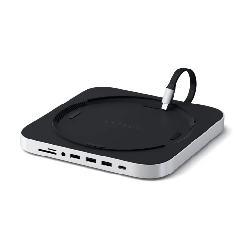 Satechi Type-C Aluminum Stand & Hub for Mac Mini Silver (ST-ABHFS)