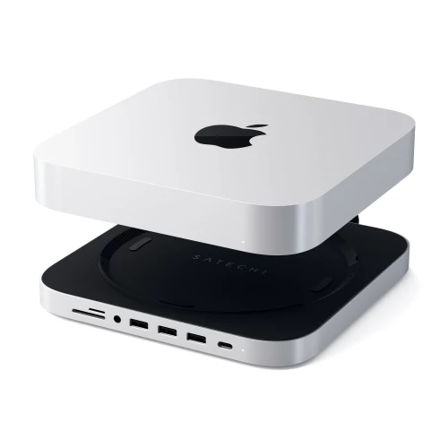 Satechi Type-C Aluminum Stand & Hub for Mac Mini Silver (ST-ABHFS)