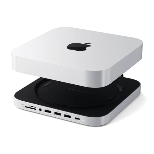 Satechi Stand & Hub For Mac Mini / Studio With NVMe SSD Enclosure (ST-GMMSHS)