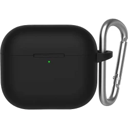 Чохол-накладка (силіконовий) Apple AirPods 4 Blueo Liquid Silicone Series Black