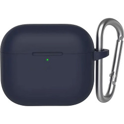 Чохол-накладка (силіконовий) Apple AirPods 4 Blueo Liquid Silicone Series Deep Blue