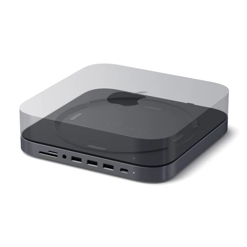 Satechi Type-C Aluminum Stand & Hub for Mac Mini Space Gray (ST-ABHFM)
