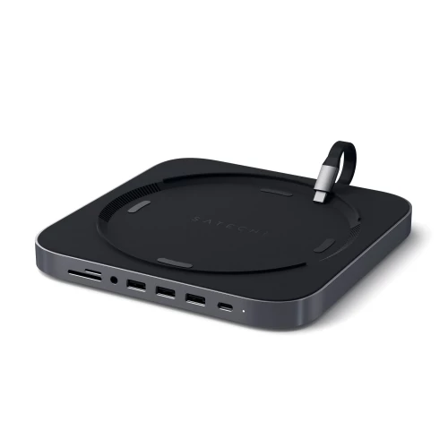 Satechi Type-C Aluminum Stand & Hub for Mac Mini Space Gray (ST-ABHFM)