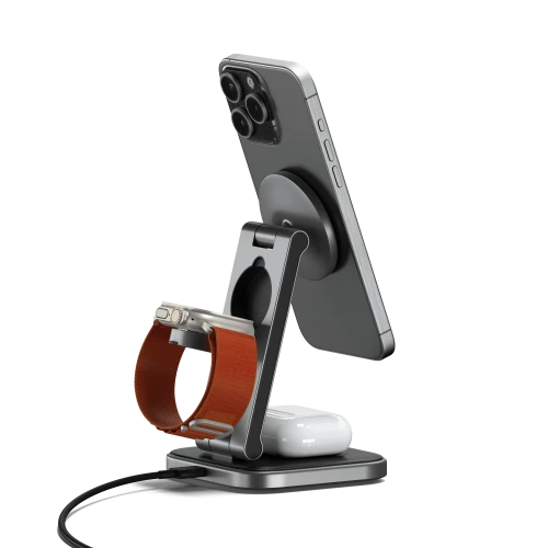 Satechi 3-in-1 Foldable Qi2 Wireless Charging Stand (ST-Q31FM-EA)