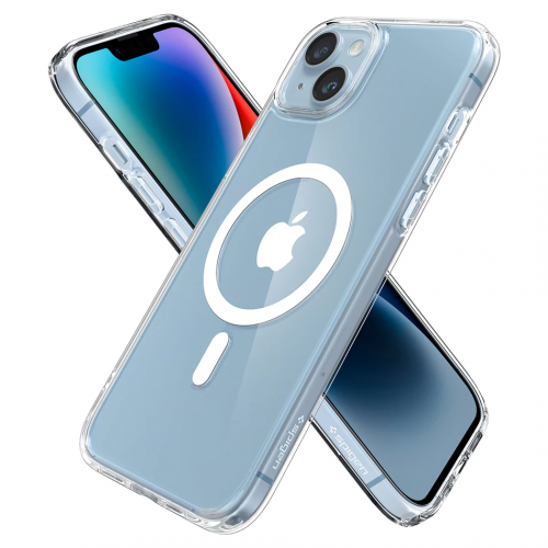 Чехол-накладка (силиконовый) Apple iPhone 14 Plus Spigen Ultra Hybrid MagFit White (ACS04902)