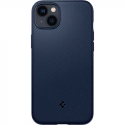 Чохол-накладка (силіконовий) Apple iPhone 14 Pro Spigen Mag Armor MagFit Navy Blue (ACS04990)