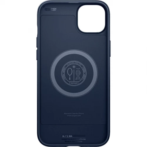 Чехол-накладка (силиконовый) Apple iPhone 14 Pro Spigen Mag Armor MagFit Navy Blue (ACS04990)
