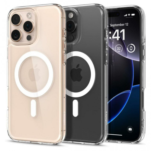 Чехол-накладка (силиконовый) Apple iPhone 16 Pro Max Spigen Ultra Hybrid MagSafe White (ACS07998)