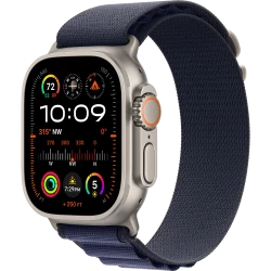 Apple Watch Ultra 2 GPS + Cellular 49mm Natural Titan. Case w. Navy Alpine Loop - Large (MYT33+MXN03)
