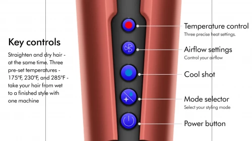 Випрямляч для волосся Dyson Airstrait HT01 Strawberry Bronze/Blush Pink + Box (560844-01)