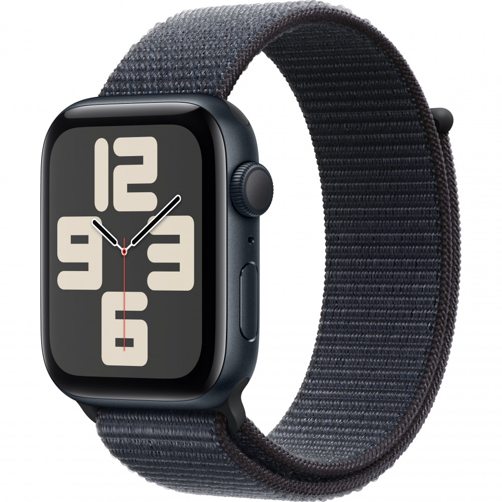 Apple Watch SE 2 GPS 44mm Midnight Aluminium Case w. Ink Sport Loop (MXEP3/MXG33/MXGN3)
