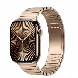 Apple Watch Series 10 GPS + Cellular 42mm Gold Titanium Case w. Gold Link Bracelet (MX0N3+MXMC3)