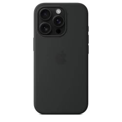 Чохол-накладка (силіконовий) для iPhone 16 Pro Max Silicone Case High Copy with MagSafe Black