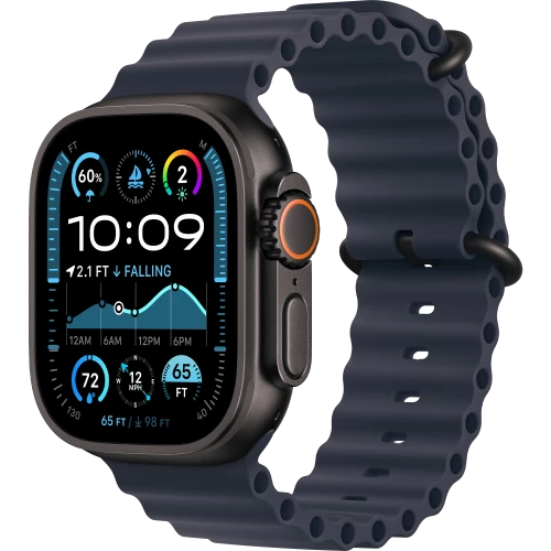 Ремінець Apple Watch 44/45/46/49mm (MYPA3) Ocean Band Navy - Black Titanium Finish (MYPA3)