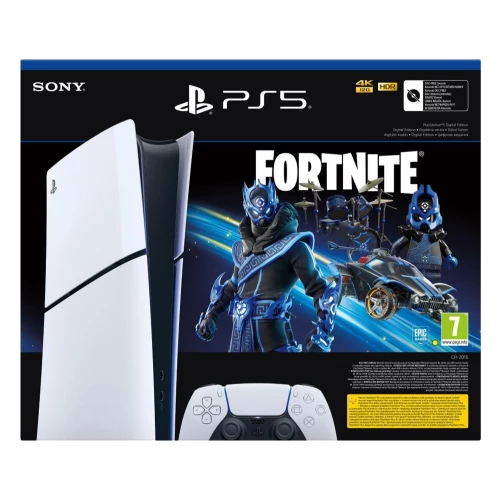 Sony PlayStation 5 Slim Digital Edition 1TB Fortnite Cobalt Star Bundle (1000045170)