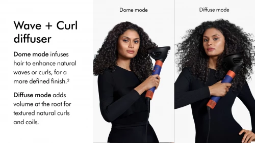 Стайлер Dyson Airwrap i.d. Multi-Styler and nd Dryer Curly to Coily Vinca Blue/Topaz (533759-01)
