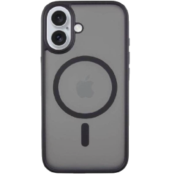 Чохол-накладка (силіконовий) Apple iPhone 16 Plus Monblan Magnetic Matte Series Black