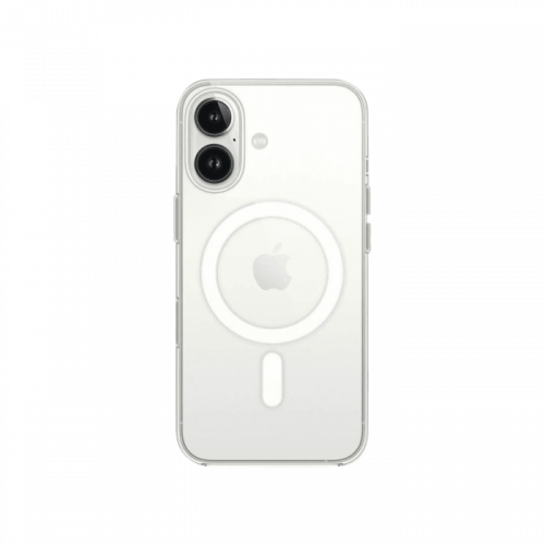 Чехол-накладка (силиконовый) Apple iPhone 16 Plus Monblan Magnetic Crystal Series Transparent