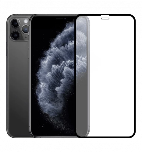 Защитное стекло Apple iPhone 11 Pro Max/XS Max Monblan 2.5D Anti Static 0.26mm Black