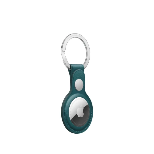 Брелок (кожанный) Apple AirTag Leather Key Ring Forest Green (MM073)