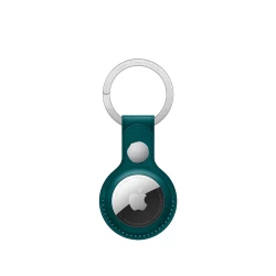 Брелок (шкіряний) Apple AirTag Leather Key Ring Forest Green (MM073)