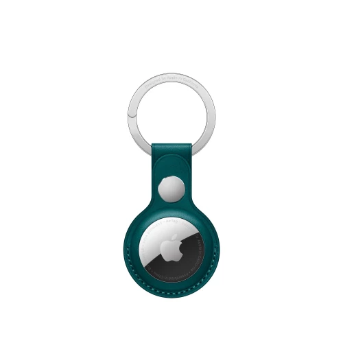 Брелок (кожанный) Apple AirTag Leather Key Ring Forest Green (MM073)