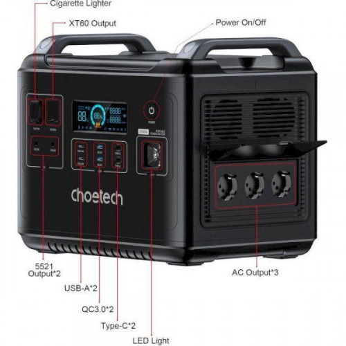 Choetech BS006 2000W (BS006-EU-BK-Z)