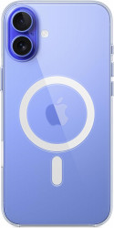 Чохол-накладка (пластиковий) для iPhone 16 Plus Clear Case with MagSafe & Button High Copy
