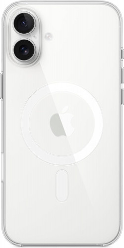 Чехол-накладка (пластиковый) для iPhone 16 Plus Clear Case with MagSafe & Button High Copy
