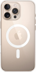 Чохол-накладка (пластиковий) для iPhone 16 Pro Max Clear Case with MagSafe & Button High Copy