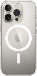 Чохол-накладка (пластиковий) для iPhone 16 Pro Clear Case with MagSafe & Button High Copy