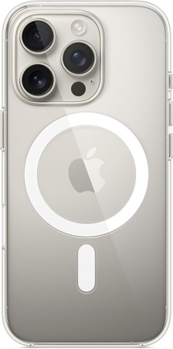 Чехол-накладка (пластиковый) для iPhone 16 Pro Clear Case with MagSafe & Button High Copy