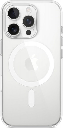 Чехол-накладка (пластиковый) для iPhone 16 Pro Clear Case with MagSafe & Button High Copy