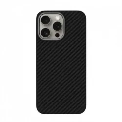 Чохол-накладка (карбоновий) Apple iPhone 16 Pro Max Monblan Kevlar Magnetic Series Black/Grey