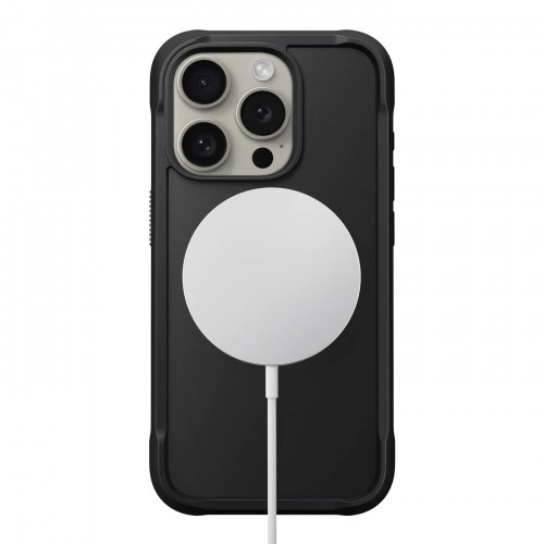 Чохол-накладка (пластиковий) Apple iPhone 15 Pro Max NOMAD Rugged Case with Magsafe Black