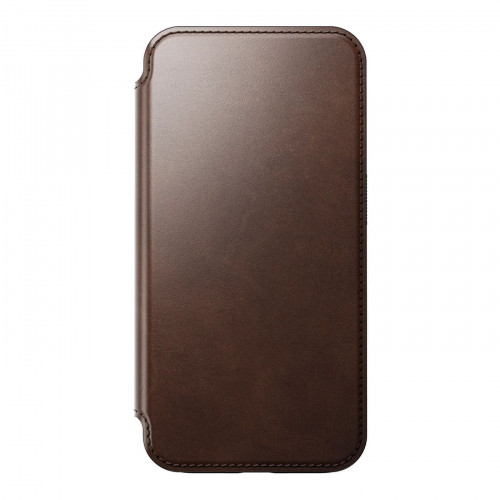 Чохол-книжка (шкіряний) Apple iPhone 15 Pro Max NOMAD Horween® Modern Leather Folio with Magsafe Rustic Brown
