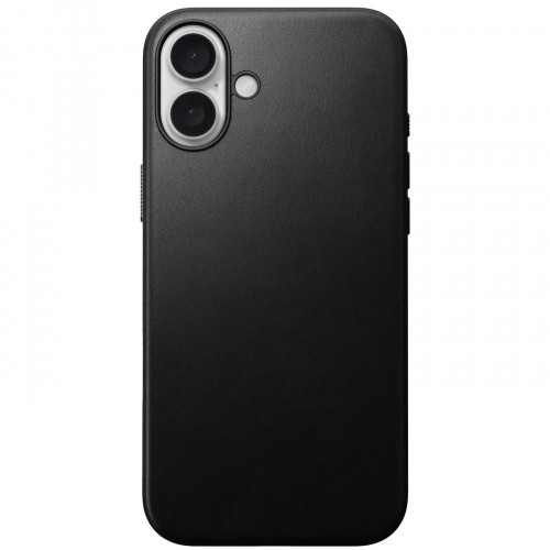 Чохол-накладка (шкіряний) Apple iPhone 16 Plus NOMAD Modern Leather Case with Magsafe Black