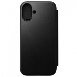 Чохол-книжка (шкіряний) Apple iPhone 16 Plus NOMAD Modern Leather Folio with Magsafe Black