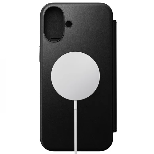 Чохол-книжка (шкіряний) Apple iPhone 16 NOMAD Modern Leather Folio with Magsafe Black