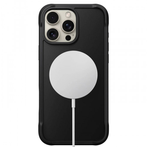 Чехол-накладка (пластиковый) Apple iPhone 16 Pro NOMAD Rugged Case with Magsafe Black